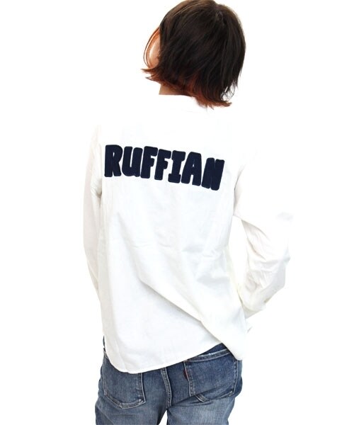 RNA(アールエヌエー)の「スターワークシャツ(トップス・レディース・ホワイト/ブラック/ネイビー・M)」の6枚目の写真