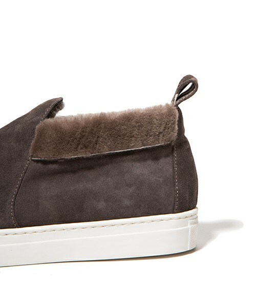 FABIO RUSCONI（ファビオルスコーニ）の「FABIO RUSCONI ボアインナースリッポン（スニーカー・レディース・グレー/ネイビー・36/37/38/39）」の6枚目の写真