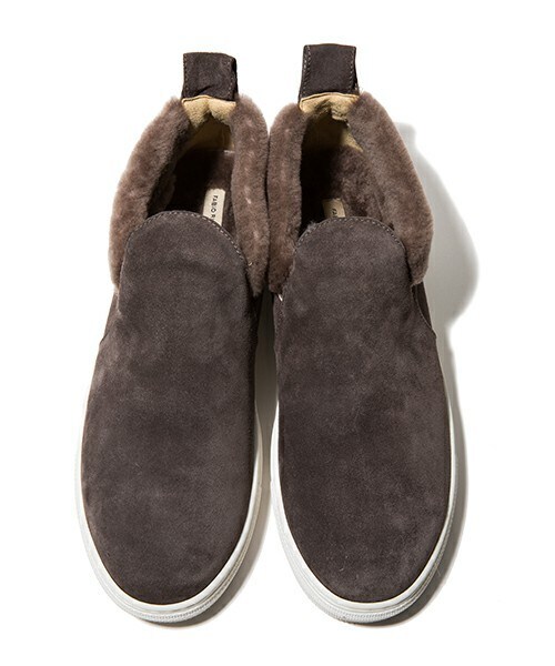 FABIO RUSCONI（ファビオルスコーニ）の「FABIO RUSCONI ボアインナースリッポン（スニーカー・レディース・グレー/ネイビー・36/37/38/39）」の7枚目の写真