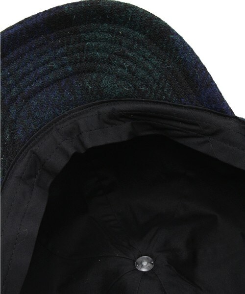 HARRIS TWEED（ハリスツイード）の「FG別注ハリスツイードNYキャップ（キャップ・レディース・グレー/オリーブ/チェック・FREE）」の9枚目の写真