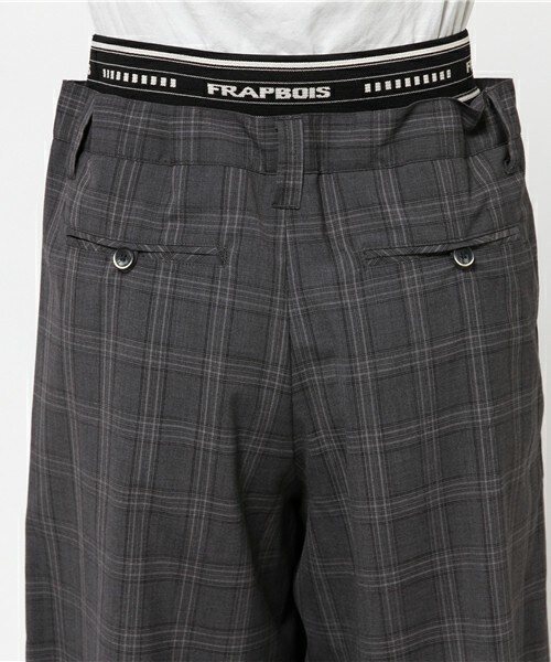 FRAPBOIS（フラボア）の「トロチェック（その他パンツ・レディース・ベージュ/チャコール・0/1）」の7枚目の写真
