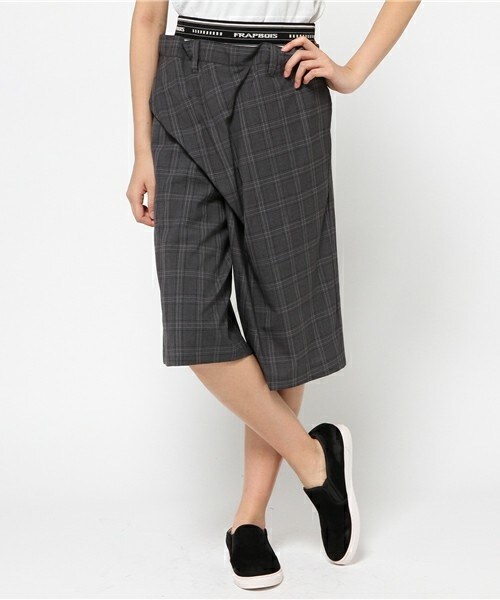 FRAPBOIS（フラボア）の「トロチェック（その他パンツ・レディース・ベージュ/チャコール・0/1）」の12枚目の写真