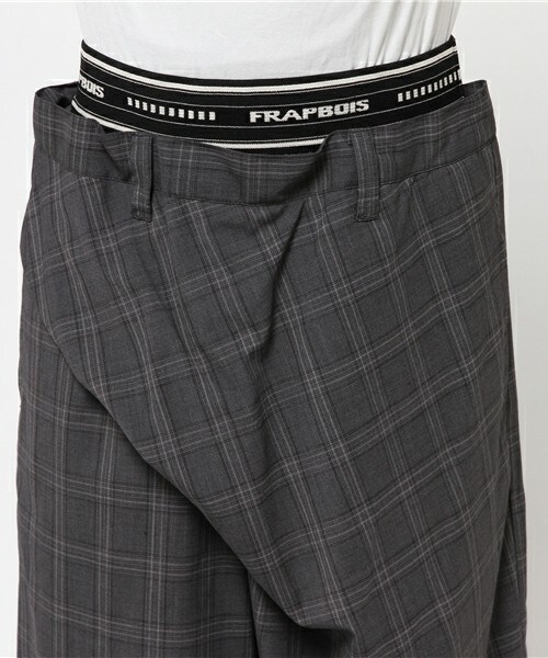 FRAPBOIS（フラボア）の「トロチェック（その他パンツ・レディース・ベージュ/チャコール・0/1）」の6枚目の写真