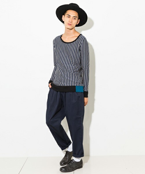 SHAREEF（シャリーフ）の「〈STUDIOUS限定〉WIDE PANTS NVY（その他・メンズ・NVY/BLK・1/2）」の11枚目の写真