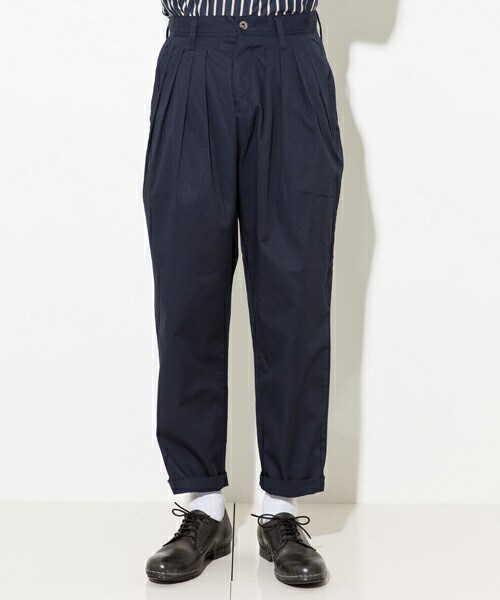 SHAREEF（シャリーフ）の「〈STUDIOUS限定〉WIDE PANTS NVY（その他・メンズ・NVY/BLK・1/2）」の2枚目の写真