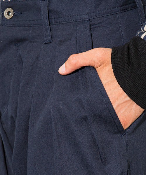 SHAREEF（シャリーフ）の「〈STUDIOUS限定〉WIDE PANTS NVY（その他・メンズ・NVY/BLK・1/2）」の8枚目の写真