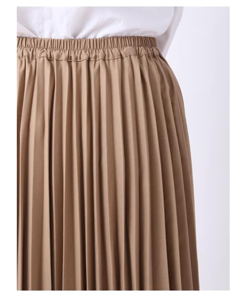 earth music&ecology（アースミュージックアンドエコロジー）の「【スキスカ！】プリーツ ミディ（スカート・杢ライトグレー/ボルドー/キャメル/ネイビー/ダークブル・F）」の9枚目の写真