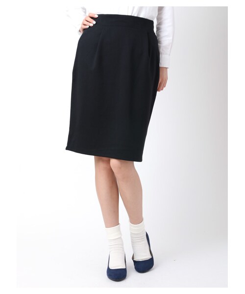 earth music&ecology（アースミュージックアンドエコロジー）の「＜WEB限定大きな・小さなサイズ＞タイトスカート（スカート・杢グレー/ブラック/ボルドー/カーキ/ダークグリーン・XS/L）」の2枚目の写真