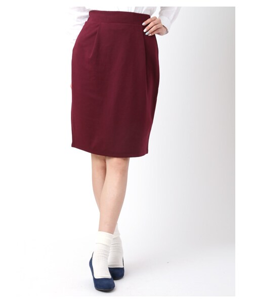 earth music&ecology（アースミュージックアンドエコロジー）の「＜WEB限定大きな・小さなサイズ＞タイトスカート（スカート・杢グレー/ブラック/ボルドー/カーキ/ダークグリーン・XS/L）」の6枚目の写真