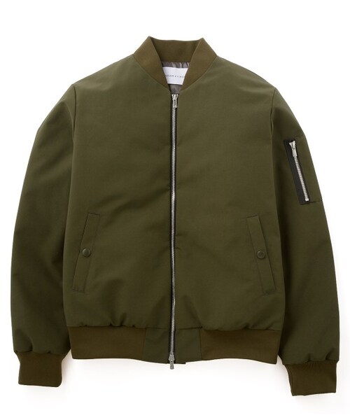 ADAM ET ROPE'（アダムエロペ）の「撥水高密度 MA-1（ジャケット/アウター・レディース・カーキ/ネイビー・38）」の2枚目の写真