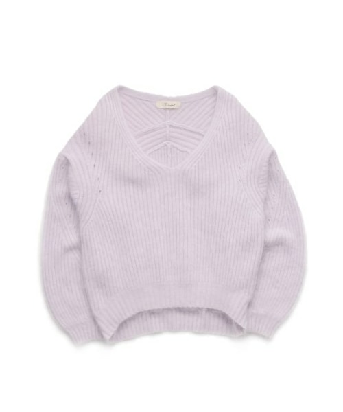 SNIDEL（スナイデル）の「アンゴラニットプルオーバー（ニット・レディース・OWHT/LAV/BEG・F）」の2枚目の写真