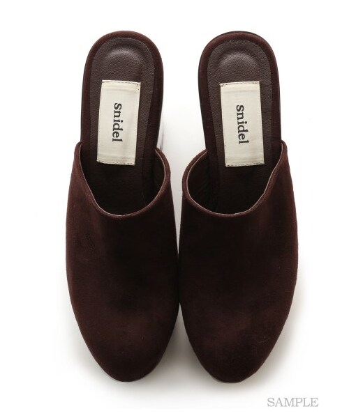 SNIDEL(スナイデル)の「スクエアサボ(サンダル・レディース・BRW/BLK・S/M/L)」の6枚目の写真