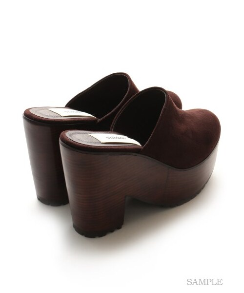 SNIDEL(スナイデル)の「スクエアサボ(サンダル・レディース・BRW/BLK・S/M/L)」の4枚目の写真