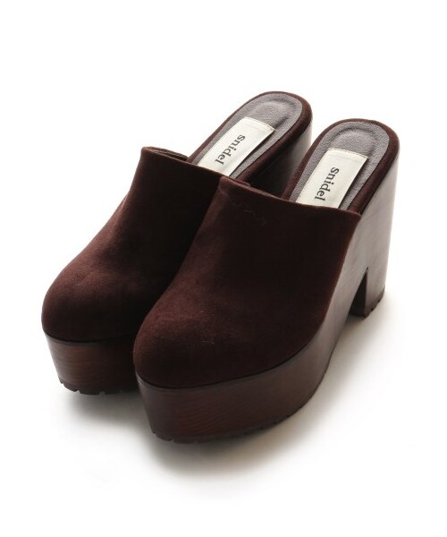 SNIDEL(スナイデル)の「スクエアサボ(サンダル・レディース・BRW/BLK・S/M/L)」の3枚目の写真