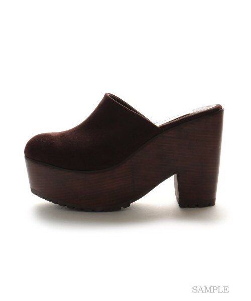 SNIDEL(スナイデル)の「スクエアサボ(サンダル・レディース・BRW/BLK・S/M/L)」の5枚目の写真