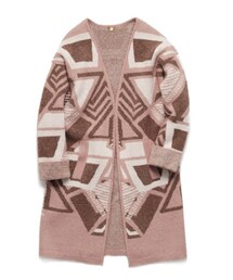 LILY BROWN | ニットジャガードガウン(ジャケット/アウター)