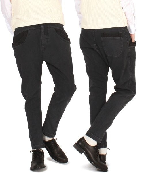 RNA-N（アールエヌエーエヌ）の「ロークロッチリブパンツ（パンツ・レディース・ブラック/アイボリー/カーキ・M）」の13枚目の写真