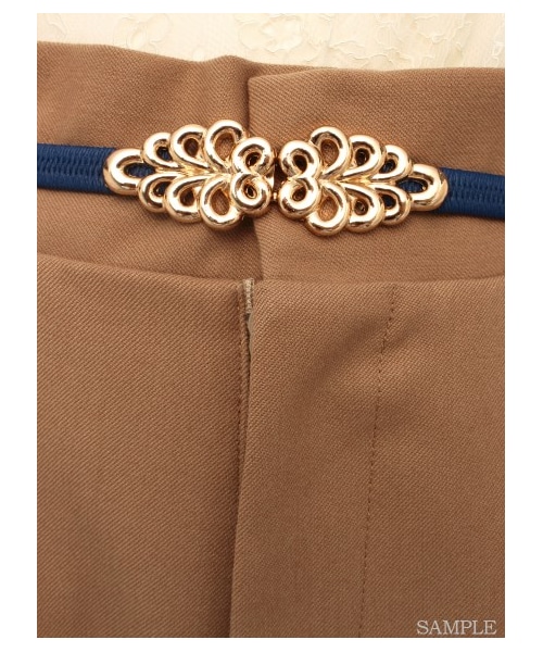 LILY BROWN（リリーブラウン）の「タックガウチョパンツ（ワイドパンツ・レディース・GRY/BLK/BEG・0/1）」の9枚目の写真