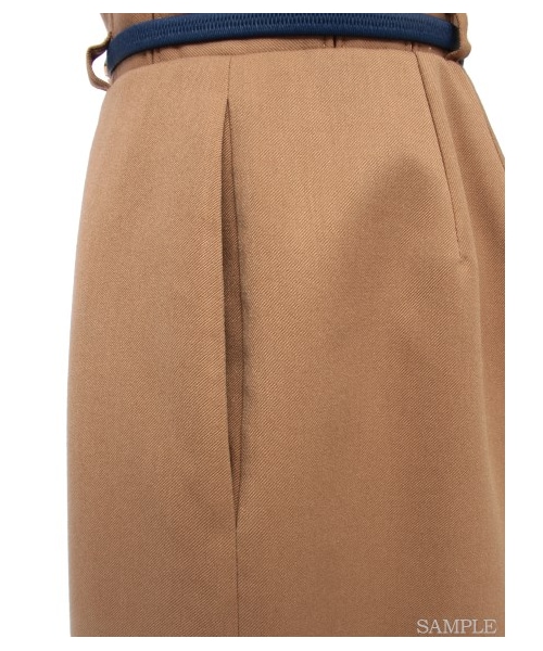 LILY BROWN（リリーブラウン）の「タックガウチョパンツ（ワイドパンツ・レディース・GRY/BLK/BEG・0/1）」の8枚目の写真