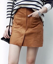 DHOLIC | スエード調タイトミニスカート(スカート)