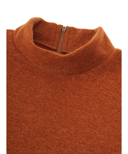 w closet（ダブルクローゼット）の「ミルニットソー半袖プルオーバー（トップス・レディース・アイボリー/グレー/Dオレンジ/ブラック・FREE）」の8枚目の写真