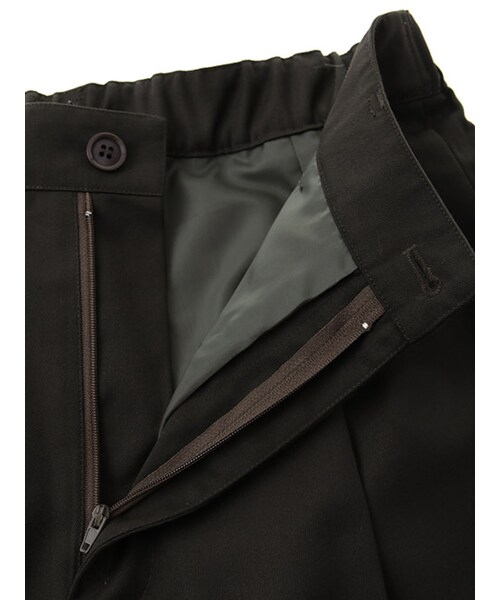 w closet（ダブルクローゼット）の「ツイル8分丈ワイドパンツ（パンツ・レディース・グレー/モスカーキ/ブラック・FREE）」の10枚目の写真