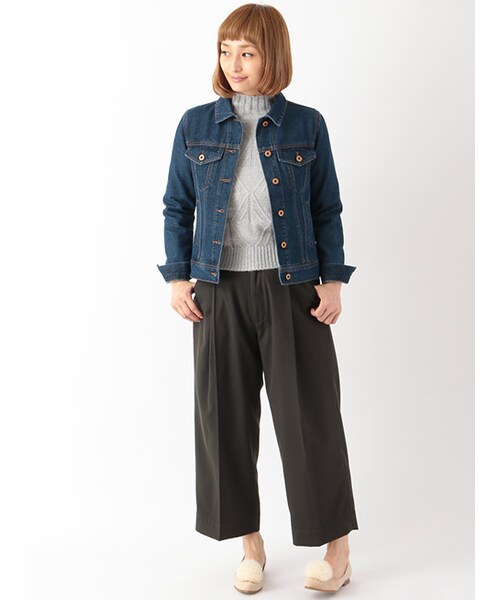 w closet（ダブルクローゼット）の「デニムGジャン（ジャケット/アウター・レディース・ブルー/ネイビー・FREE）」の11枚目の写真