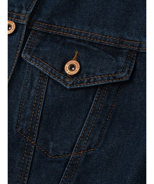 w closet（ダブルクローゼット）の「デニムGジャン（ジャケット/アウター・レディース・ブルー/ネイビー・FREE）」の9枚目の写真