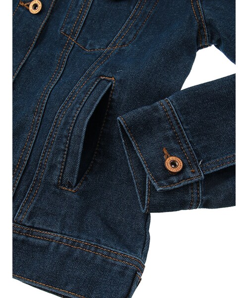 w closet（ダブルクローゼット）の「デニムGジャン（ジャケット/アウター・レディース・ブルー/ネイビー・FREE）」の7枚目の写真