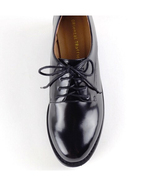 ORiental TRaffic（オリエンタルトラフィック）の「厚底レースアップシューズ（シューズ・レディース・ブラック/ブラウン/グレー・S/M/L/LL）」の8枚目の写真