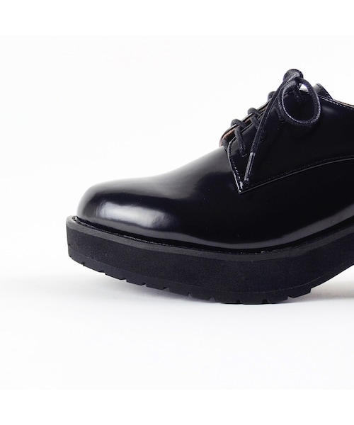 ORiental TRaffic（オリエンタルトラフィック）の「厚底レースアップシューズ（シューズ・レディース・ブラック/ブラウン/グレー・S/M/L/LL）」の6枚目の写真