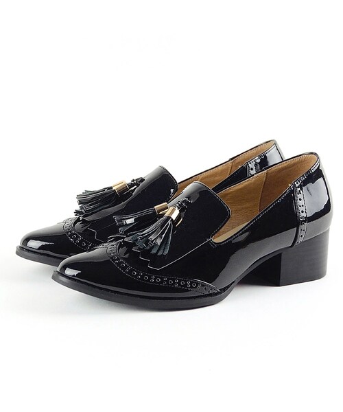 ORiental TRaffic(オリエンタルトラフィック)の「タッセルシューズ(シューズ・レディース・ブラック/ブラウン/グレー/ネイビー・34/35/36/37/38/39/40/41/42)」の2枚目の写真