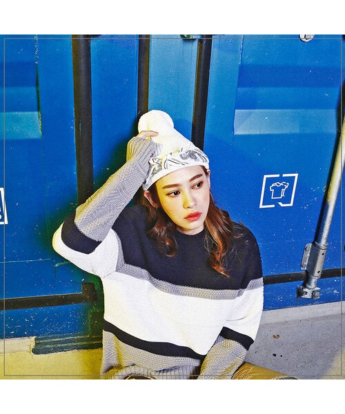 ROMANTIC CROWN（ロマンティッククラウン）の「bandana beanie_black（その他・メンズ・기타）」の2枚目の写真