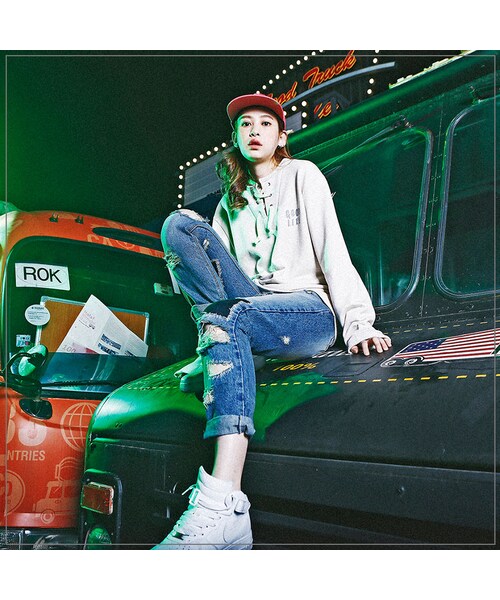 ROMANTIC CROWN(ロマンティッククラウン)の「repair pants_beige(その他・メンズ・기타)」の2枚目の写真