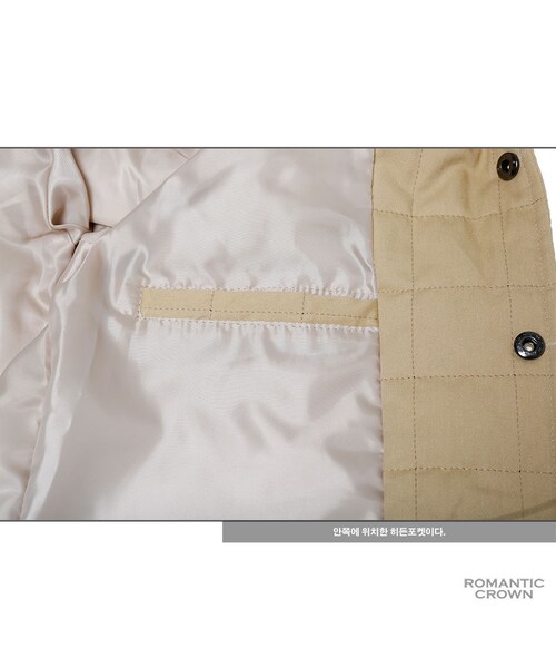 ROMANTIC CROWN（ロマンティッククラウン）の「G.L quilting coach jkt_beige（ジャケット/アウター・メンズ・기타）」の16枚目の写真