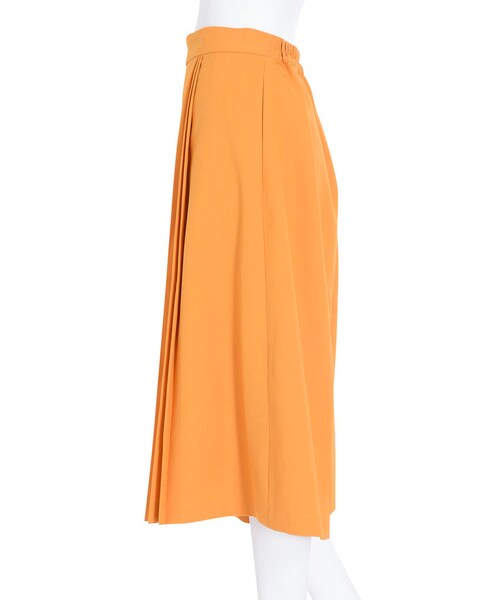 dazzlin（ダズリン）の「【W】フロントプリーツガウチョパンツ（パンツ・レディース・ピンク/イエロー/ネイビー/カーキ）」の7枚目の写真