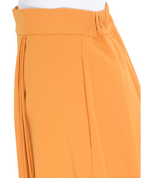 dazzlin（ダズリン）の「【W】フロントプリーツガウチョパンツ（パンツ・レディース・ピンク/イエロー/ネイビー/カーキ）」の12枚目の写真