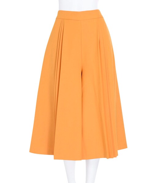 dazzlin（ダズリン）の「【W】フロントプリーツガウチョパンツ（パンツ・レディース・ピンク/イエロー/ネイビー/カーキ）」の6枚目の写真