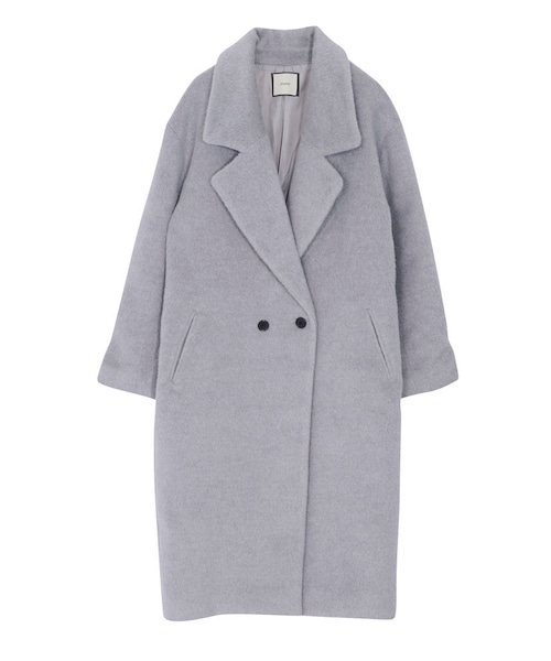 jouetie（ジュエティ）の「コクーンチェスターコート（ジャケット/アウター・レディース・グレー/ブラック/ピンク/キャメル/ミックス）」の2枚目の写真