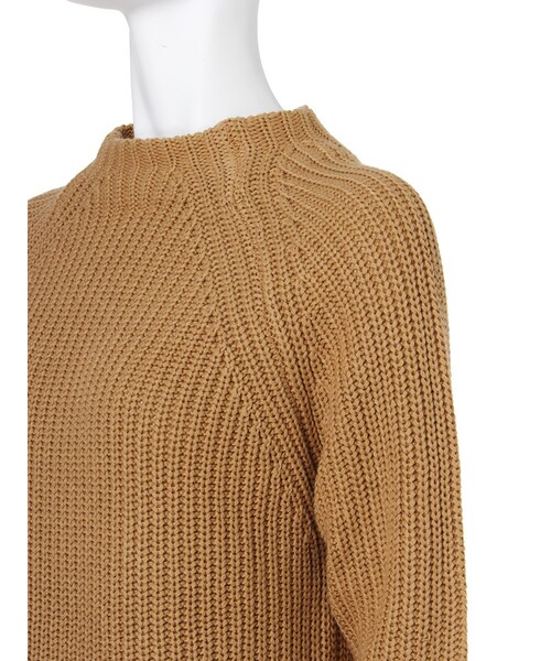 Ungrid（アングリッド）の「片畔ハイネックニット（トップス・レディース・オフホワイト/ネイビー/キャメル・F）」の10枚目の写真