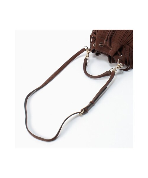 Deuxieme Classe（ドゥーズィエムクラス）の「REBECCA MINKOFFフリンジ フィオナバケット◇（バッグ・レディース・ブラウン・フリー）」の4枚目の写真