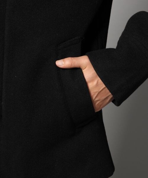 BLISS POINT（ブリスポイント）の「2WAYウールショートモッズ（ジャケット/アウター・メンズ・ブラック/チャコールグレー/カーキ・M/L）」の12枚目の写真