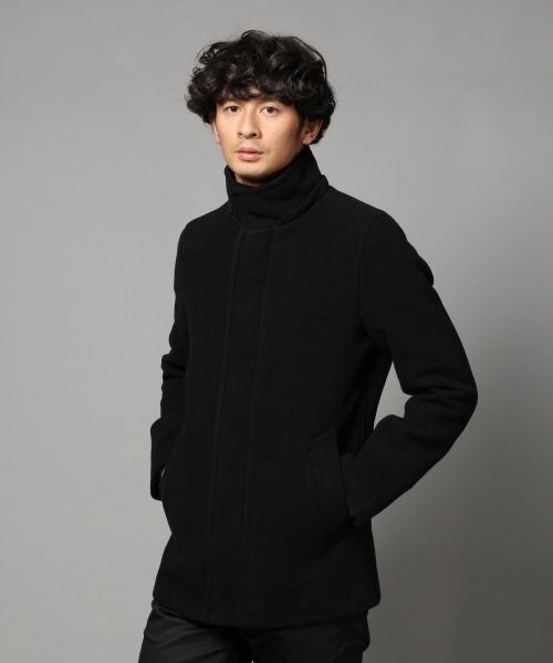 BLISS POINT（ブリスポイント）の「2WAYウールショートモッズ（ジャケット/アウター・メンズ・ブラック/チャコールグレー/カーキ・M/L）」の7枚目の写真