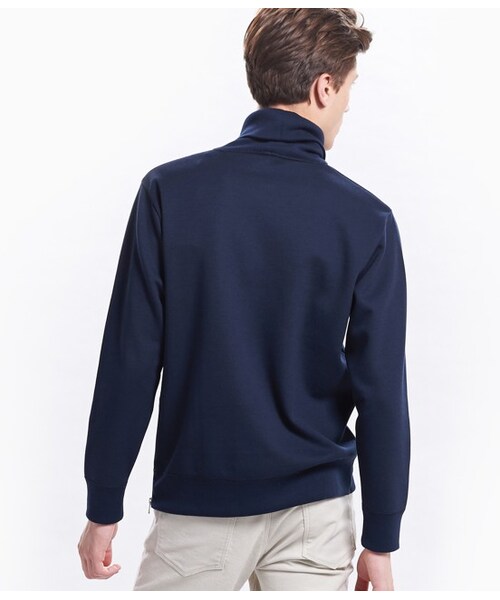 ADAM ET ROPE'(アダムエロペ)の「TCダンボール タートルネック(トップス・メンズ・グレー/ホワイト系/ネイビー・M/L)」の13枚目の写真