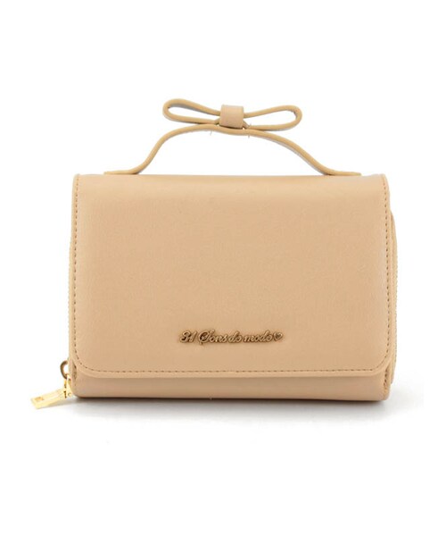 31 Sons de mode（トランテアン　ソン　ドゥ　モード）の「２ＷＡＹマルチミニポシェット（バッグ・レディース・ブラック/ホワイト/ピンク/ベージュ・フリー）」の3枚目の写真