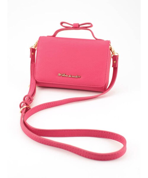 31 Sons de mode（トランテアン　ソン　ドゥ　モード）の「２ＷＡＹマルチミニポシェット（バッグ・レディース・ブラック/ホワイト/ピンク/ベージュ・フリー）」の16枚目の写真