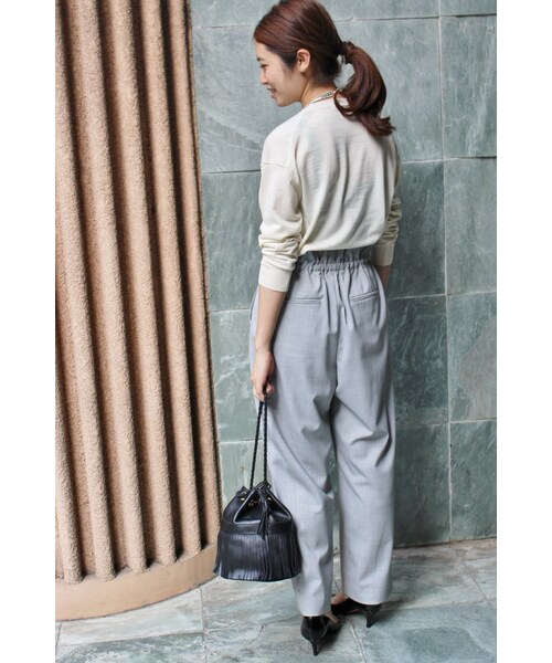 IENA（イエナ）の「《追加》LANA MISTOドローコードパンツ◆（パンツ・レディース・グレー/ベージュ/カーキ・36/38/40）」の22枚目の写真