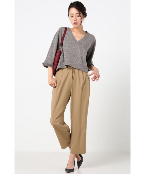 IENA（イエナ）の「《追加》LANA MISTOドローコードパンツ◆（パンツ・レディース・グレー/ベージュ/カーキ・36/38/40）」の5枚目の写真