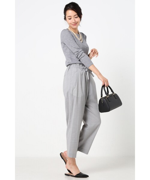 IENA（イエナ）の「《追加》LANA MISTOドローコードパンツ◆（パンツ・レディース・グレー/ベージュ/カーキ・36/38/40）」の4枚目の写真