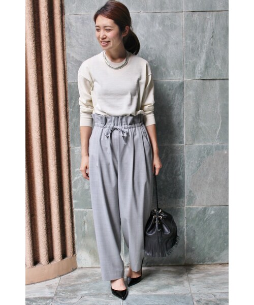 IENA（イエナ）の「《追加》LANA MISTOドローコードパンツ◆（パンツ・レディース・グレー/ベージュ/カーキ・36/38/40）」の19枚目の写真